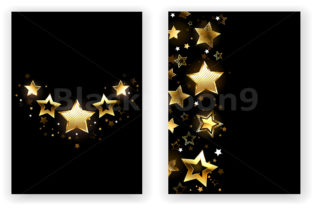 Download Brochure Design with Golden Stars - Gold Collection