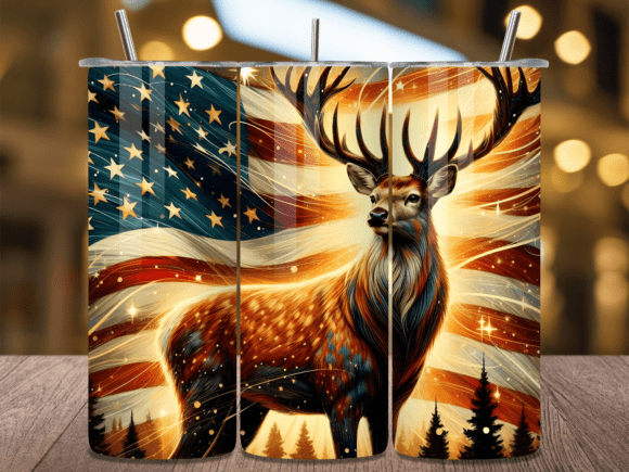 Download Golden Glow Flag Buck Tumbler Wrap Png - Gold Collection