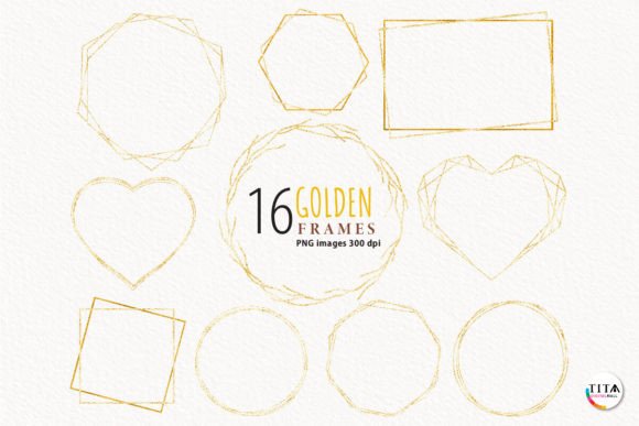 Download Gold Frame Clipart - Gold Collection